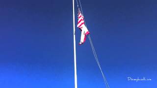 The Retiring of the Colors - Flag Retreat Ceremony - Disneyland