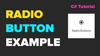How to use RadioButton with example in Windows Desktop Application C#(.NetFrame) |LEARNWITHANAS screenshot 1