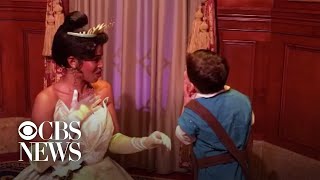 Boy with autism, at first apprehensive at Disney World, opens up with princess