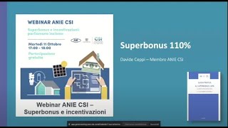 Superbonus e incentivazioni: parliamone insieme