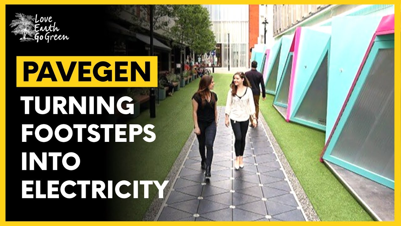 Pavegen Floor Tiles That Generate Electricity From Footsteps YouTube