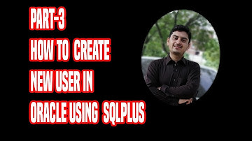 Oracle Database Series-How to create new user in Oracle using Sqlplus Part 3 in Urdu/Hindi