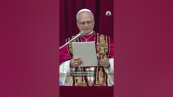 Pope Leo XIV, the first American pope introduced for first time