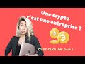 Une crypto cest une entreprise  cest quoi une dao 