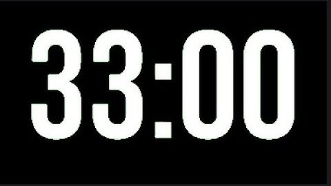 33 Minute Timer - 1980 Seconds Countdown