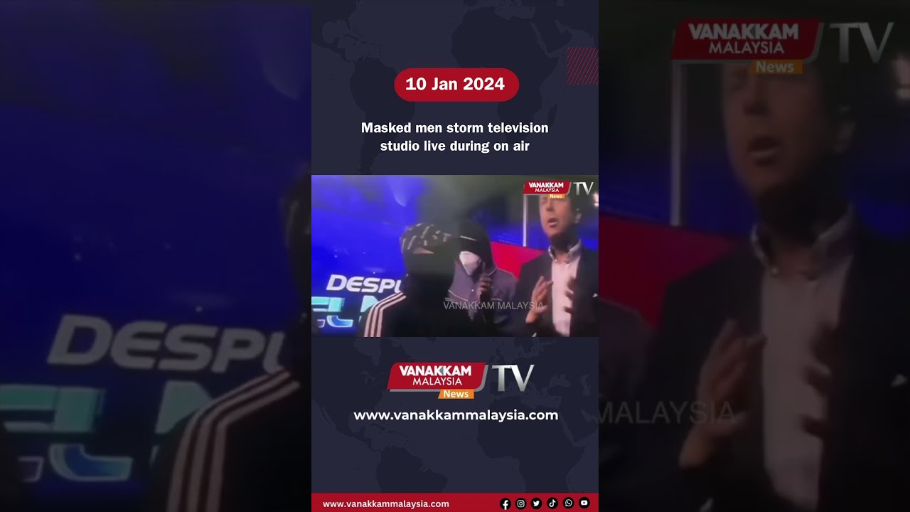 Masked Men Storm Television Studio Live During On Air