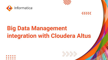 Informatica Big Data Management integration with Cloudera Altus