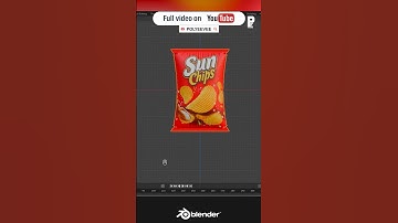 Blender Tutorial: Chips Bag Modeling Using Cloth Modifier #blender #tutorial #polyeevee