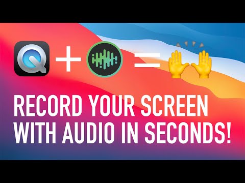 Record computer zoom and google meetings, any video in your Mac screen with audio!