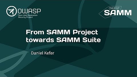 From SAMM Project towards SAMM Suite