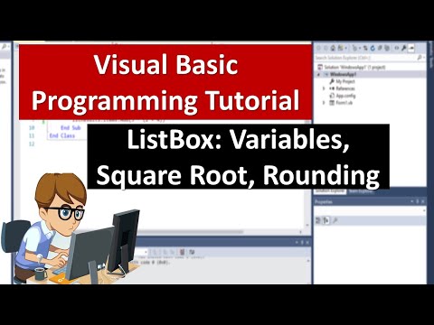 Visual Basic ListView Variables SquareRoot Rounding and Type Conversion