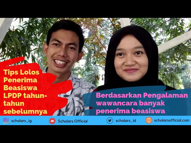 Strategi Dan Tips Lolos Beasiswa Lpdp Seleksi Wawancara Pertanyaan Dan Jawaban Youtube