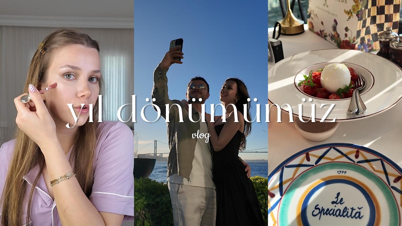 vlog | yıl dönümümüz 💌, bol sohbetli hazırlanma, harika bir date akşamı, son dakika event'i