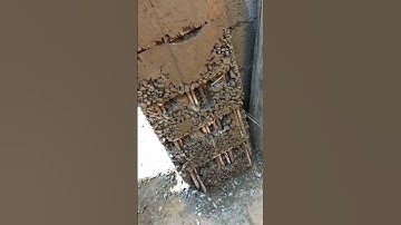 Honeycomb column defects #civilengineering #viral #construction #shorts