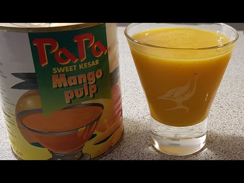 Mango juice using mango pulp/how to make Mango Juice/Mango pulp Juice