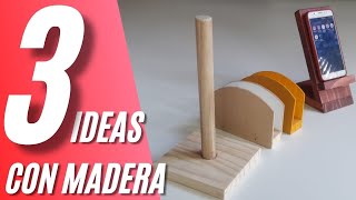 3 TRES IDEAS  sencillas en MADERA que puedes  hacer y ganar DINERO, SÚPER FÁCIL!!