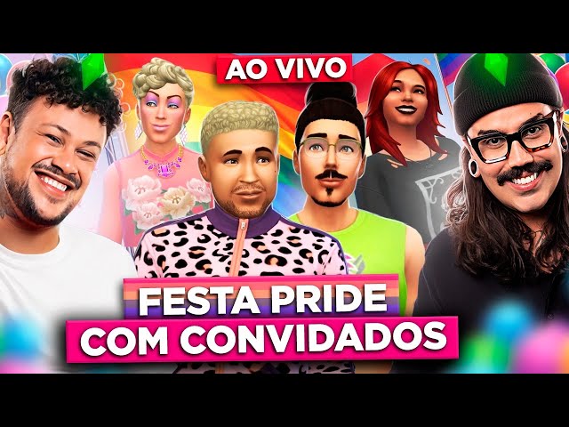 AO VIVO THE SIMS 4 - FESTA PRIDE COM CONVIDADES ESPECIAIS | Diva Depressão class=