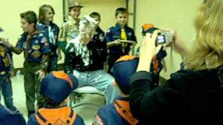 Pack 79 cubmaster gets pie-ed