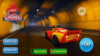 Gameplay4Kids - Splashy SuperHero Vertigo Racing - Lightning Mqueen- Level 1 screenshot 4