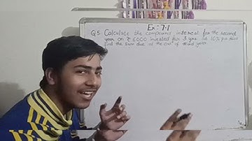 Class 8th Ex 7.1 Ch 7 Compound interest ml aggarwal new learning maths Q 5,6,7