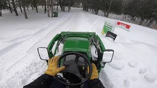 John Deer 1023E, Snow Plow, Gopro