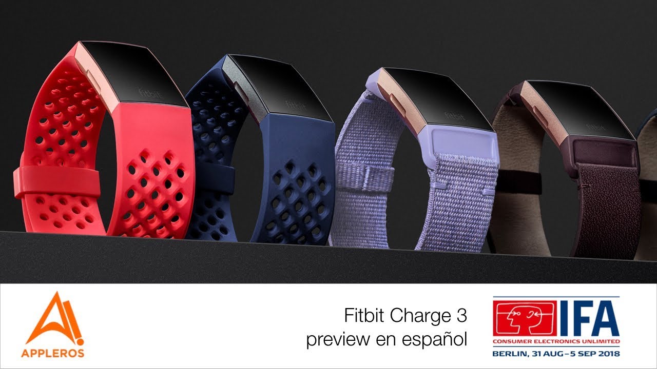 fitbit charge 3 español