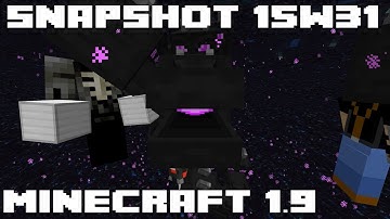 Minecraft 1.9 Snapshot 15w31a - New Mobs, New Blocks, New Combat and much more!
