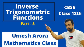 Inverse Trigonometric Function( part-5)