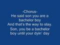 Cliff Richard - Bachelor Boy With Lyrics