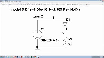 Extract DC Diode Model and verify in LTspice