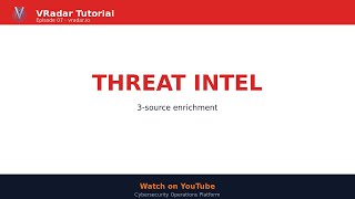 VRadar Tutorial — Episode 07: Threat Intelligence on Alerts Profile