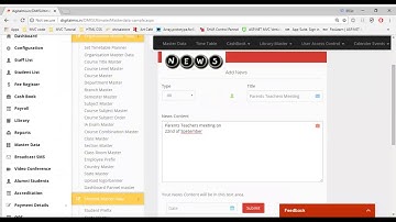 Digital MIS Education ERP Software - Flash News - User Manual