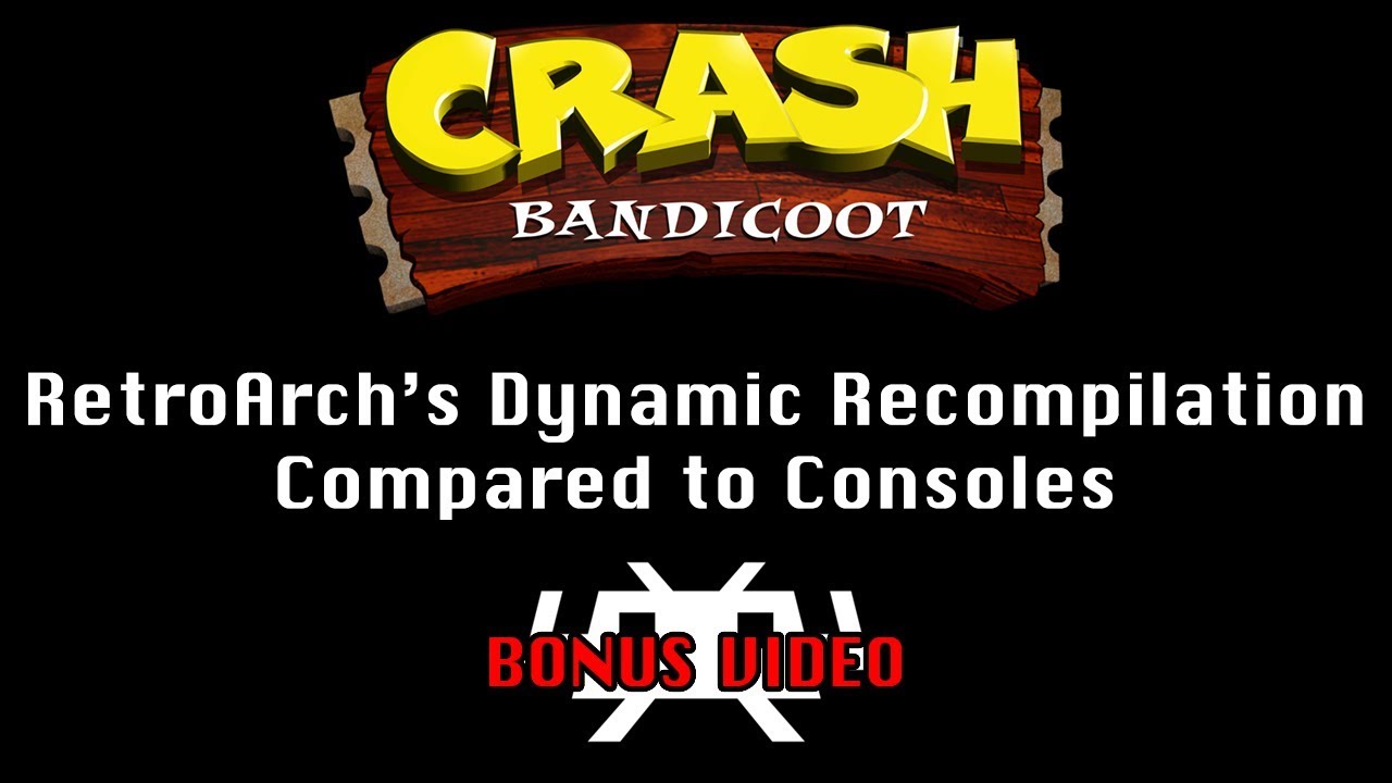 Crash Bandicoot RetroArch's Dynamic Compared to Consoles