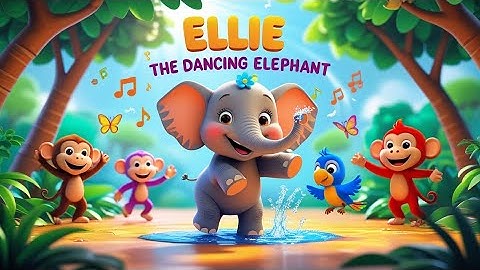 Ellie The Dancing Elephant 🐘💃 | Fun Jungle Rhyme For Kids 🎶”|Rhymes for children |shane kids channel