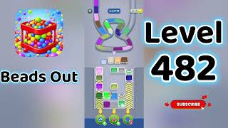 Beads Out Level 482  Walkthrough 🧩✨ | Tricky Bead Puzzle Solution | Go Answer