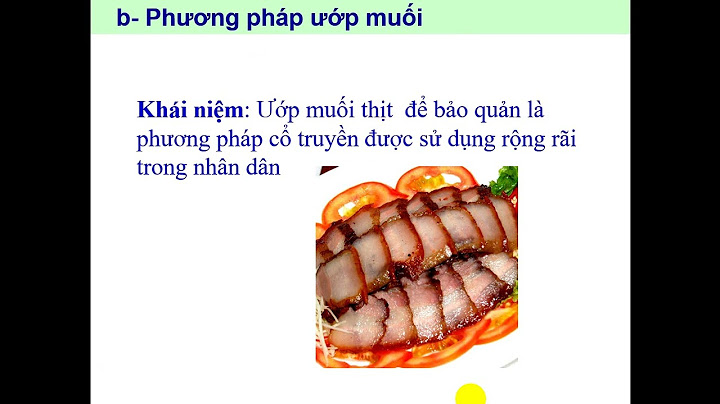 Bước thứ hai trong quy trình bảo quản lạnh là gì