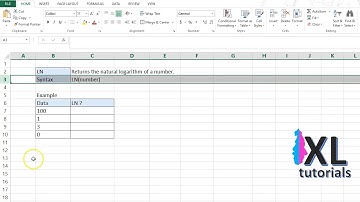How To Take Natural Log In Excel