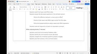 ASSURE lesson plan for final assessment (IMT)
