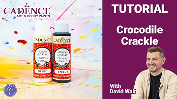Crocodile Crackle Tutorial | David | Cadence | Highlight Crafts