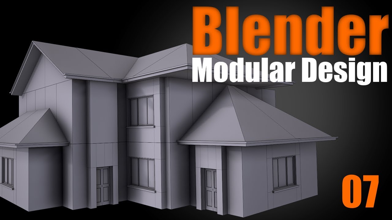Blender Modular Design 07 Roofing Cross Sections YouTube