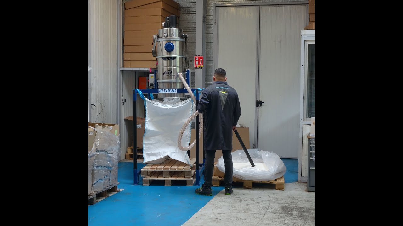 APS 304 BIGBAG | Aspirateur industriel à déversement séquentiel
