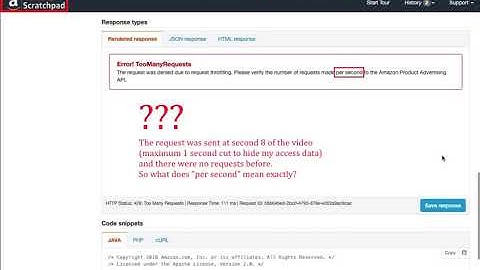 Amazon PA API 5.0 issue: Status Code: 429 Error Type: TooManyRequests