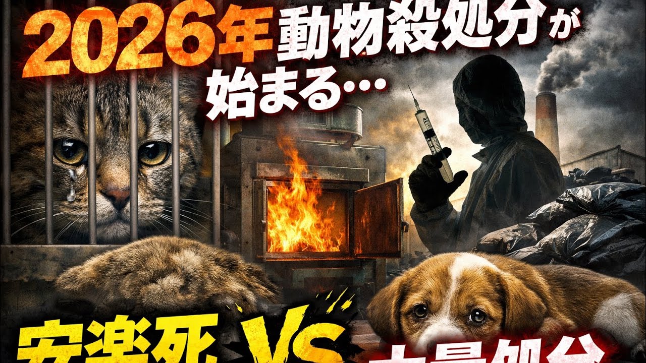 ２０２６年約9000頭の犬、猫の殺処分の現実1匹でも命を救いたい