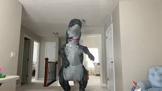 Inflatable Raptor Suit but Now w/ 3 Fans!