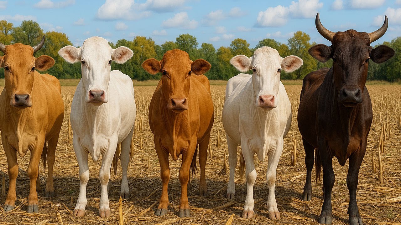 Aktivitas Sapi Lembu kampung Berkeliling Menuju ladang, Suara Sapi Moo, Sapi Lucu Beramai ramai