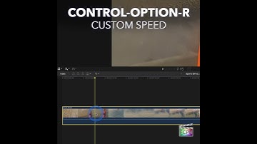 Final Cut Pro Shortcut | Control-Option-R | Custom Speed