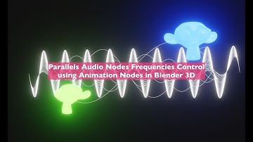 LIVENODING X Parallel Audio Nodes Frequency Control Using Animation Nodes