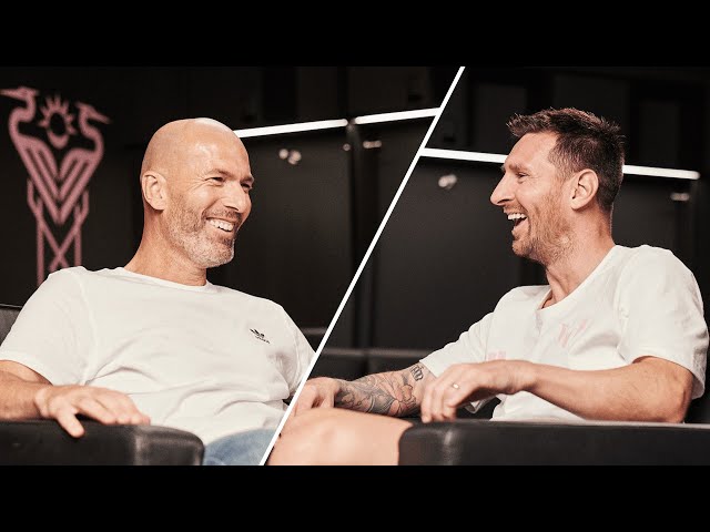 WHEN ZINEDINE ZIDANE MET LIONEL MESSI class=