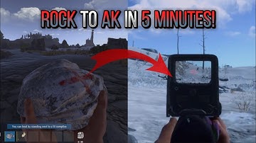FROM ROCK TO AK TO RAIDED IN 1 HOUR! - Rust Console