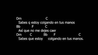 Colgando en tus manos (Carlos Baute con Marta Sanchez) Letra y Acordes